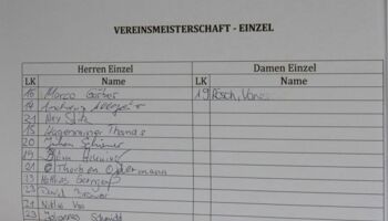Vereinsmeisterschaft