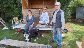 Anstrich für unsere Verkaufsbude